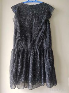 Polka Dot Ruffle Dress - XS/S