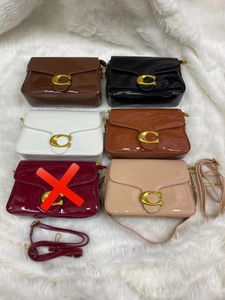 Coach Black Patent  Shoulder Bag