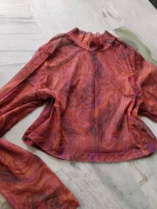 Stylish Swirl Print Top