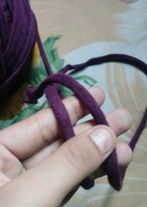 Purple T-Shirt Yarn Skein