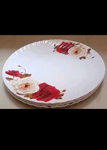 NEW LARGE  SIZE MELAMINE DINNER PLATE SET OF 4