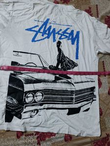 Stussy White Graphic T-Shirt