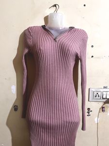 Ribbed Knit Bodycon Dress