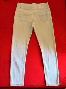 Light blue denim jeans