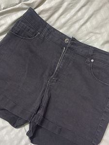 Gray Denim Shorts