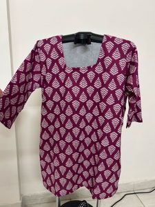 Stylish Printed Cotton Corset Kurta