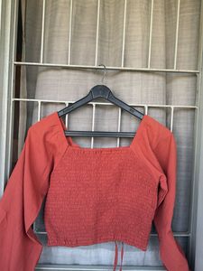 Stylish Tie-Front Long Sleeve Top