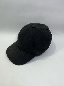 Black Textured Baseball Cap