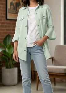 Light Green jacket with attached top