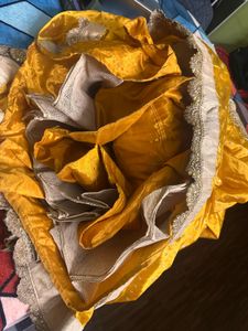 Stunning Yellow Embellished Lehenga Choli Set