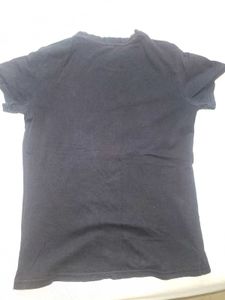 Benetton Black Graphic T-Shirt