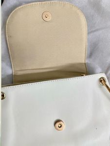 Cream Quilted Shoulder Bag