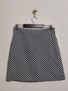 Checkered Mini Skirt