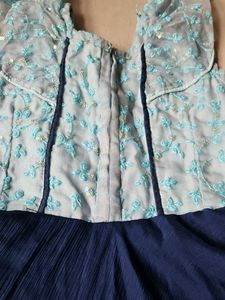 Elegant Blue Party Dress