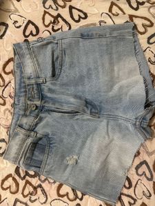 Light Wash Denim Shorts