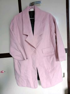 Pastel Pink Oversized Coat