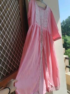 Pink Embroidered Kurta set