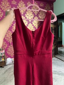 Twenty Dresses Elegant Maroon Burgundy Jumpsuit