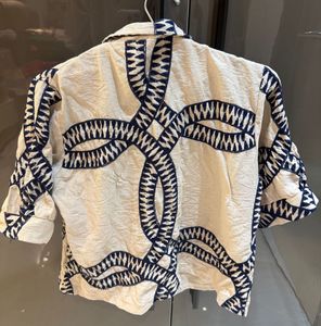 Poco Embroidered Collared Top