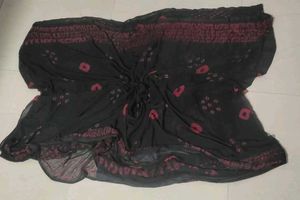 Bandhni Black Saree