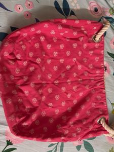 Pink Floral Hobo Bag