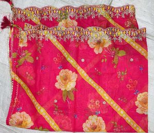 Vibrant Red Silk Palazzos