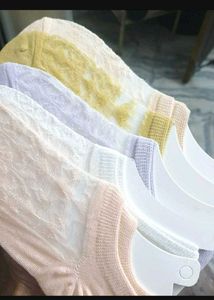Assorted Lacetop Socks 5 pairs