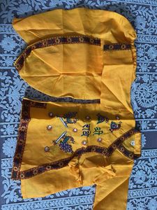 Yellow Kurta Dhoti Set Krishna Dress