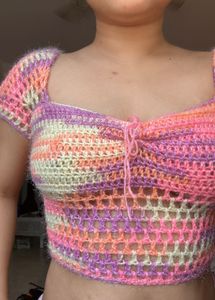 Handmade Crochet Crop Top totally new