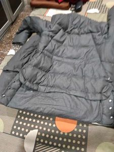Men's Grey V-Neck Sweater and jacket fluffy