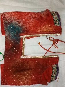 Red And Green Blouse Combo Offer