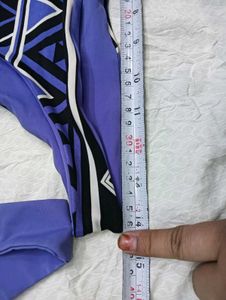 Purple &amp; Black Geo Print Bikini Bottom 🤎