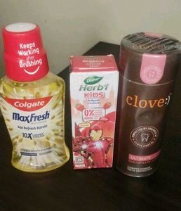 Colgate MaxFresh Mouthwash &amp; Clove Toothpaste