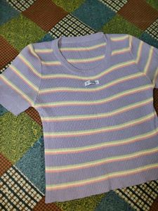 Cute Striped Knit Top