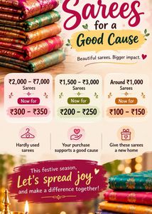 Used Beautiful Sarees 0 Damage
