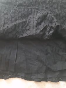 Elegant Black Lace Skirt