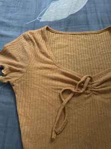 Cute Mustard Crop Top
