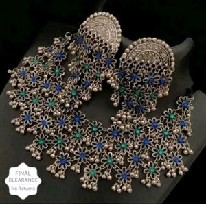Alloy Blue, Green Jewel Set