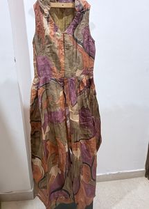 Artistic handpainted Ethnic slit front kurta
