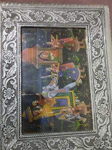 Vintage Indian Painting Decorative Box