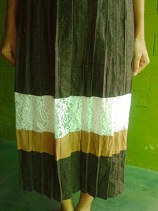 Vintage High-waist Pleated Skirt