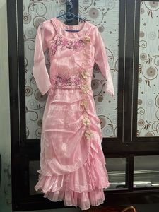 Pink Embellished Ethnic Gown