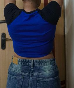 Metallic Baby Crop Top