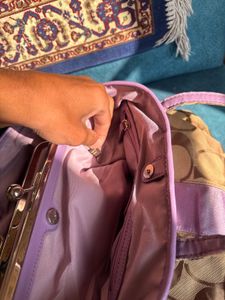 Coach Signature Monogram Tote/hand Bag