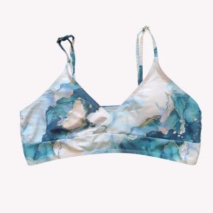 Trendy Abstract Print Bralette Top