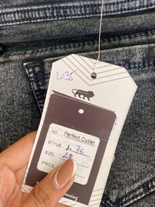 Grey High Waist Jeans