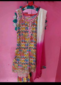 Kurti Sharara With Dupatta Holi Special Offer