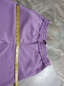 Lavender Elastic Waist Pants