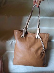Michael Kors Tan Leather Tote Bag