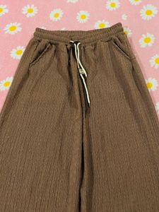 Brown Wide Leg Palazzo Pants